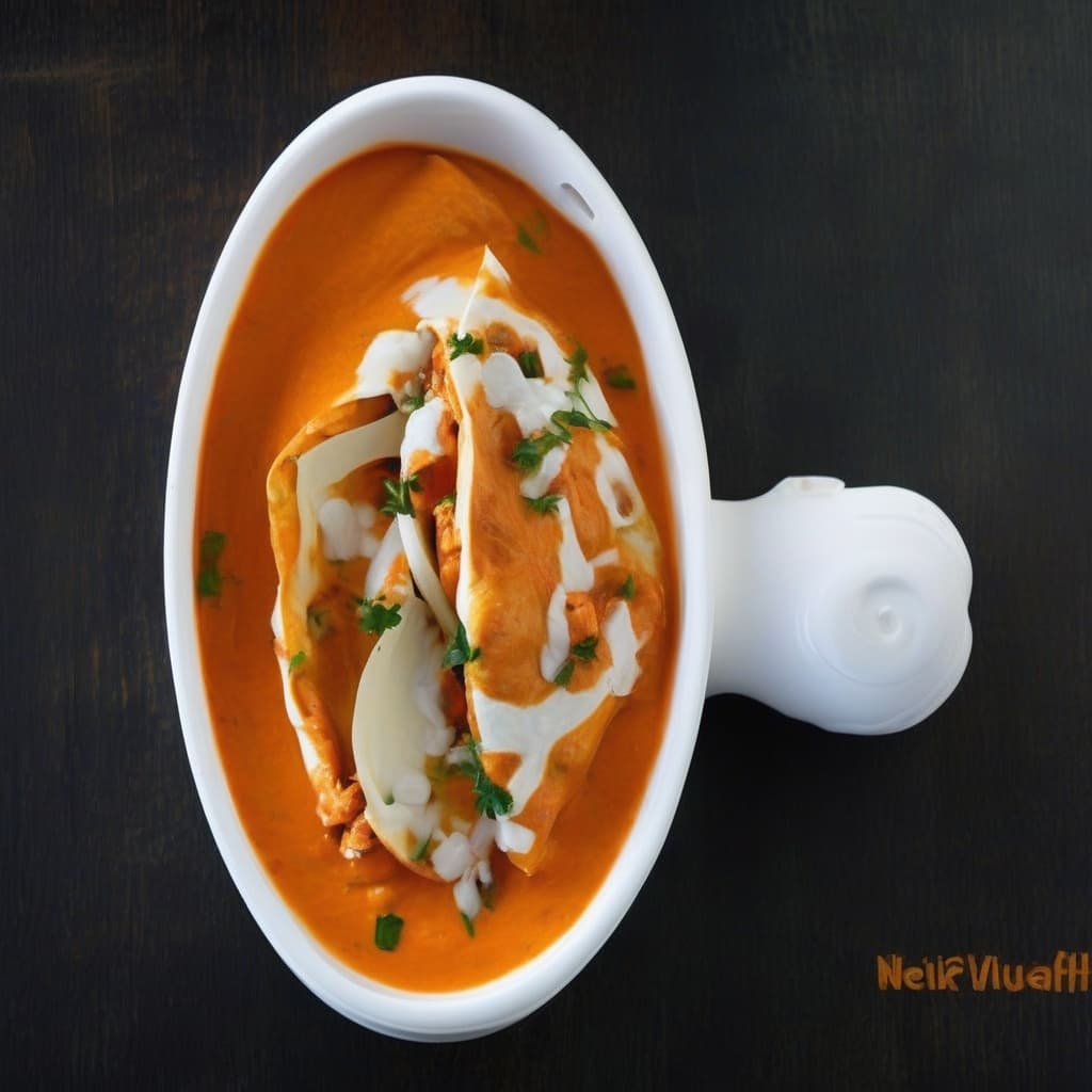 Wrap au poulet au beurre / Butter Chicken Wrap